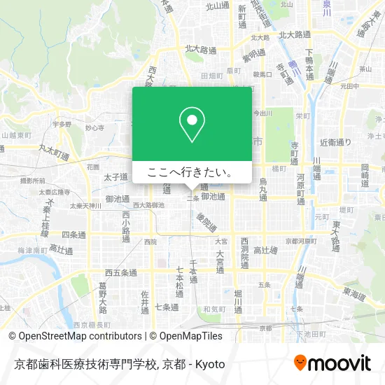 京都歯科医療技術専門学校地図