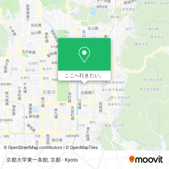 京都大学東一条館地図
