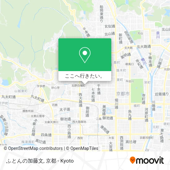 ふとんの加藤文地図