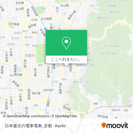 日本最古の電車電車地図