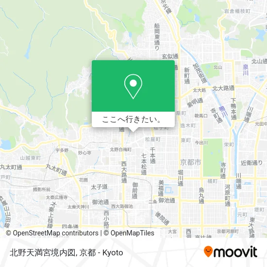 北野天満宮境内図地図