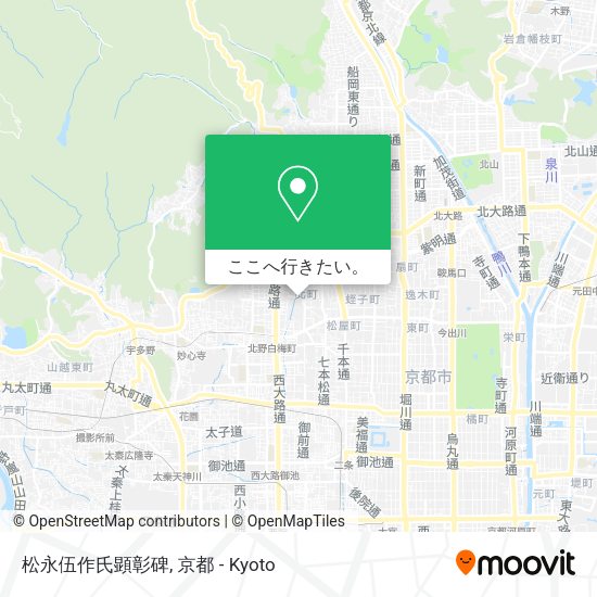 松永伍作氏顕彰碑地図
