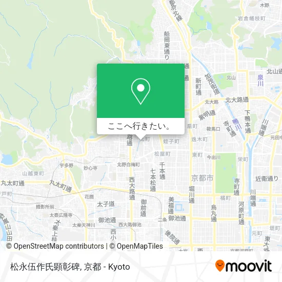 松永伍作氏顕彰碑地図