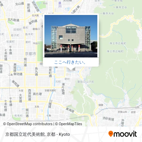 京都国立近代美術館地図