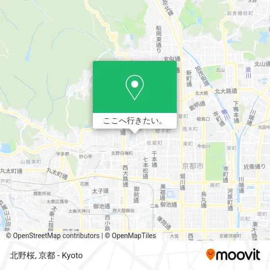 北野桜地図