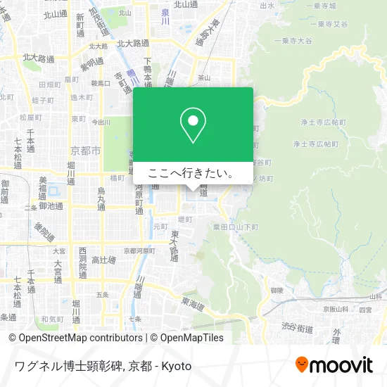 ワグネル博士顕彰碑地図