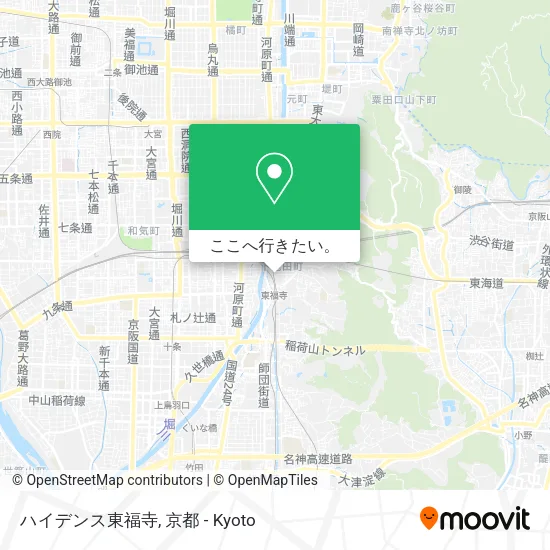 ハイデンス東福寺地図