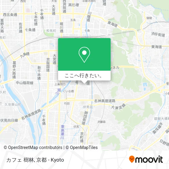 カフェ 樹林地図