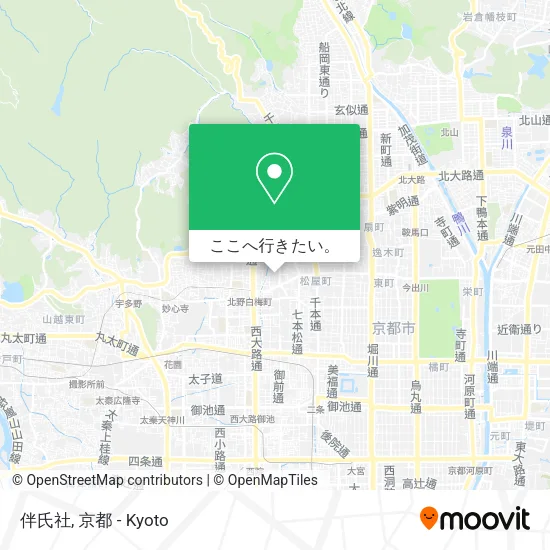 伴氏社地図