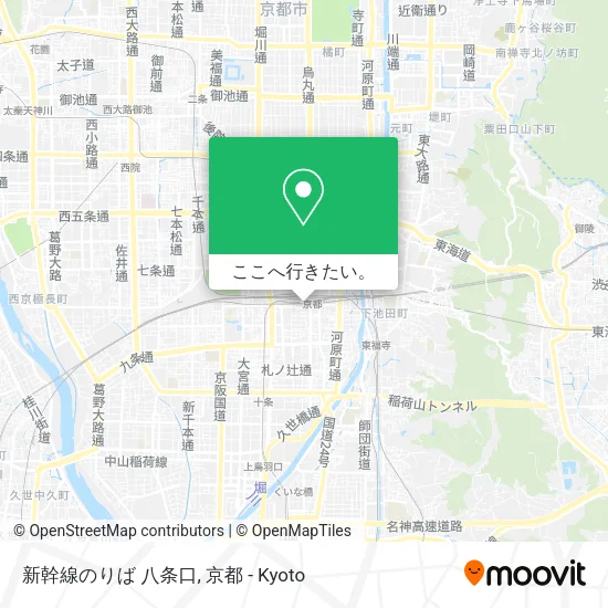 新幹線のりば 八条口地図