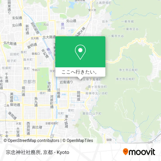 宗忠神社社務所地図