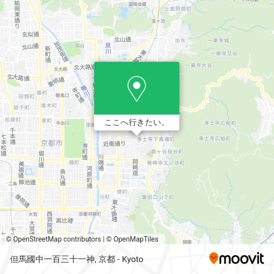 但馬國中一百三十一神地図