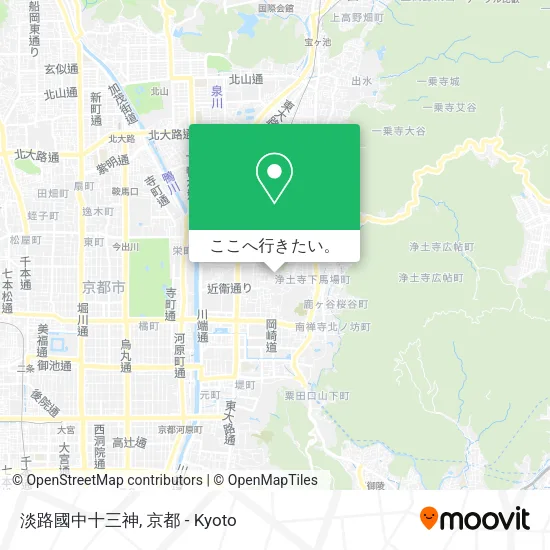 淡路國中十三神地図