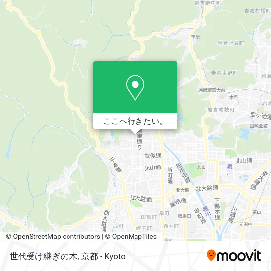 世代受け継ぎの木地図