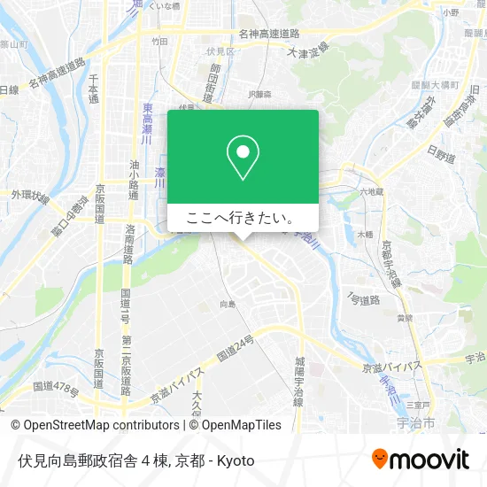 伏見向島郵政宿舎４棟地図