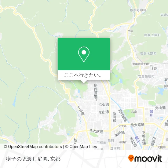 獅子の児渡し庭園地図