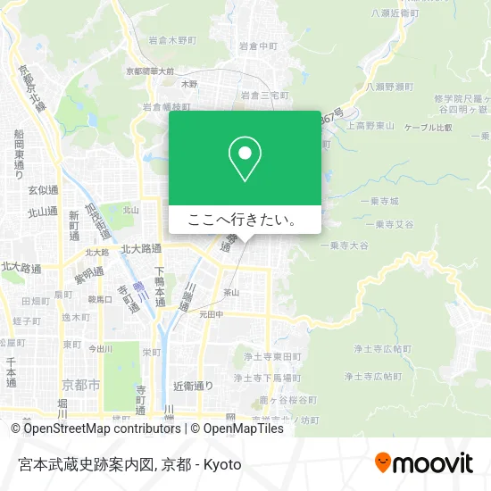 宮本武蔵史跡案内図地図