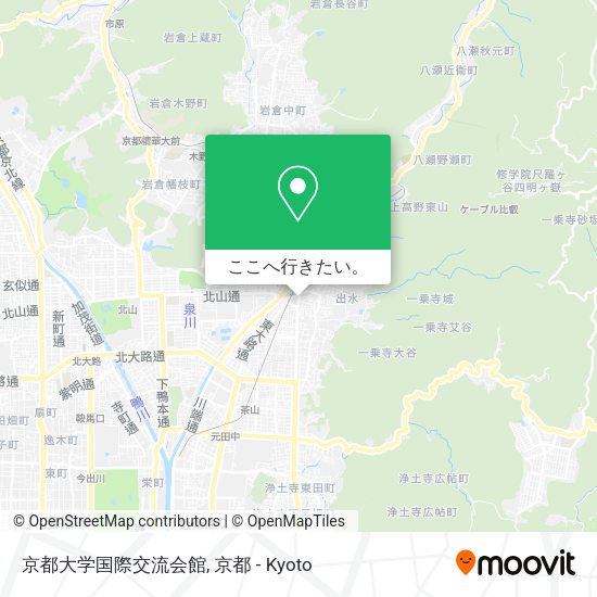 京都大学国際交流会館地図