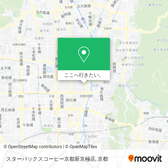スターバックスコーヒー京都新京極店地図