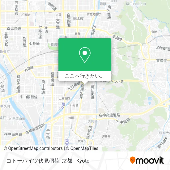 コトーハイツ伏見稲荷地図
