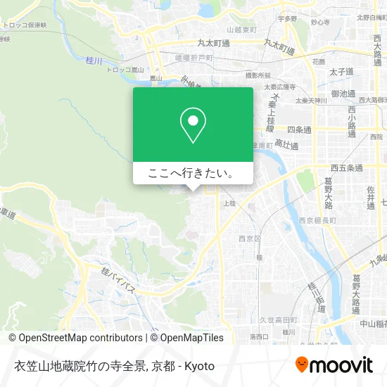 衣笠山地蔵院竹の寺全景地図