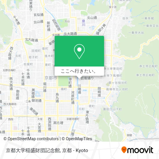 京都大学稲盛財団記念館地図