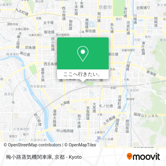 梅小路蒸気機関車庫地図