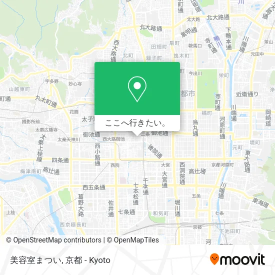 美容室まつい地図