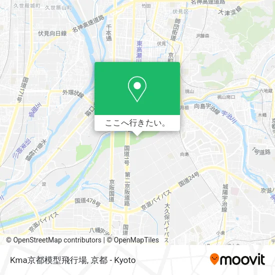Kma京都模型飛行場地図
