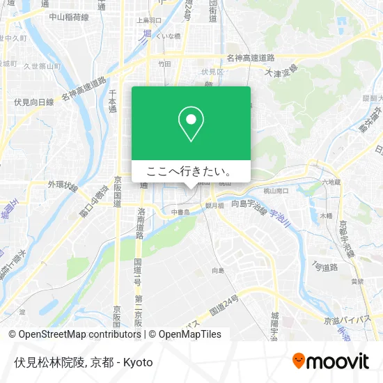 伏見松林院陵地図