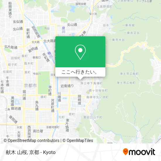献木 山桜地図