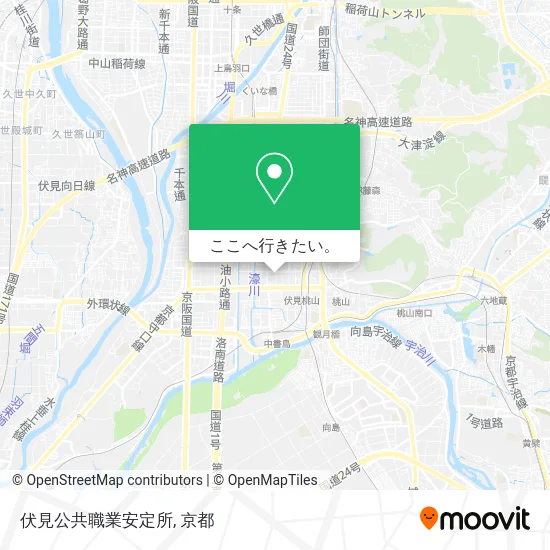 伏見公共職業安定所地図