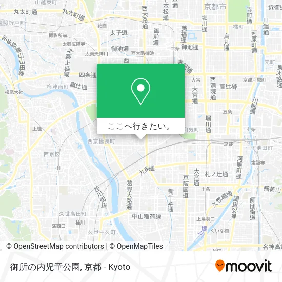 御所の内児童公園地図