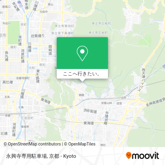 永興寺専用駐車場地図