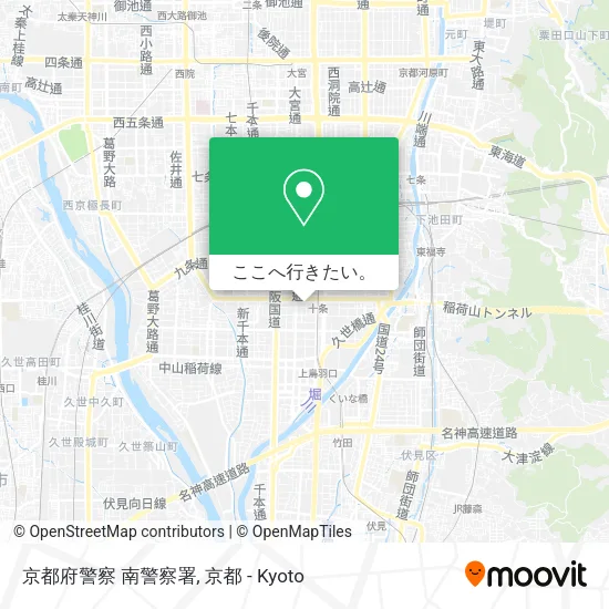 京都府警察 南警察署地図