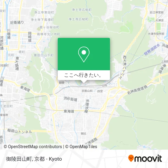御陵田山町地図
