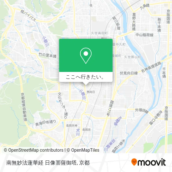 南無妙法蓮華経 日像菩薩御塔地図