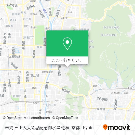 奉納 三上人大遠忌記念御水屋 壱棟地図