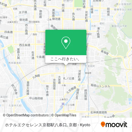 ホテルエクセレンス京都駅八条口地図