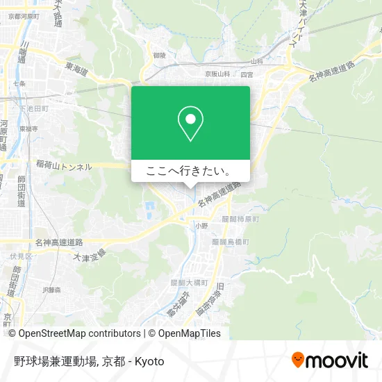 野球場兼運動場地図