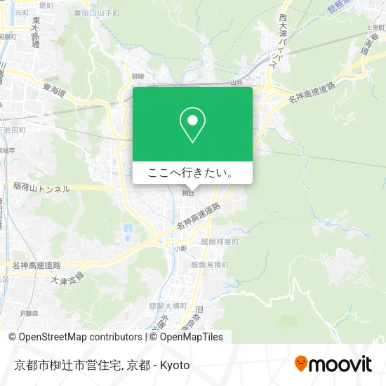 京都市椥辻市営住宅地図