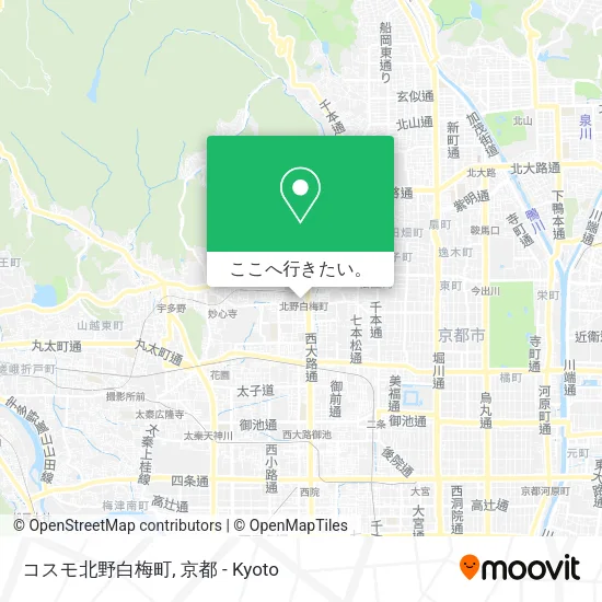 コスモ北野白梅町地図