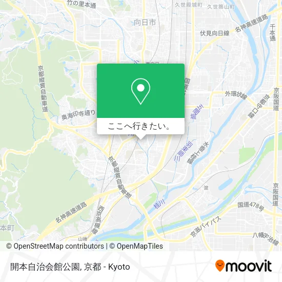 開本自治会館公園地図