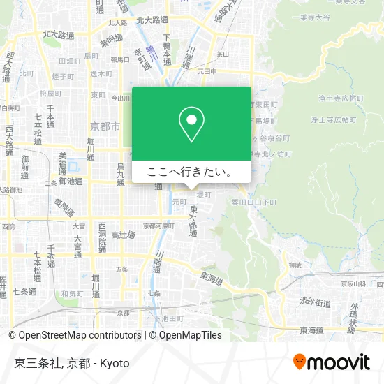 東三条社地図