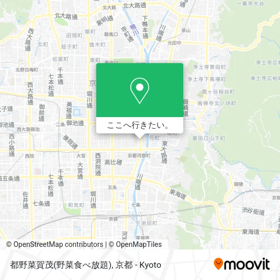 都野菜賀茂(野菜食べ放題)地図