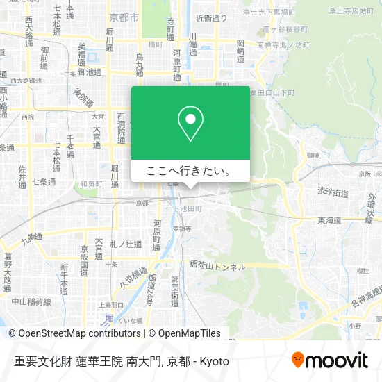 重要文化財 蓮華王院 南大門地図