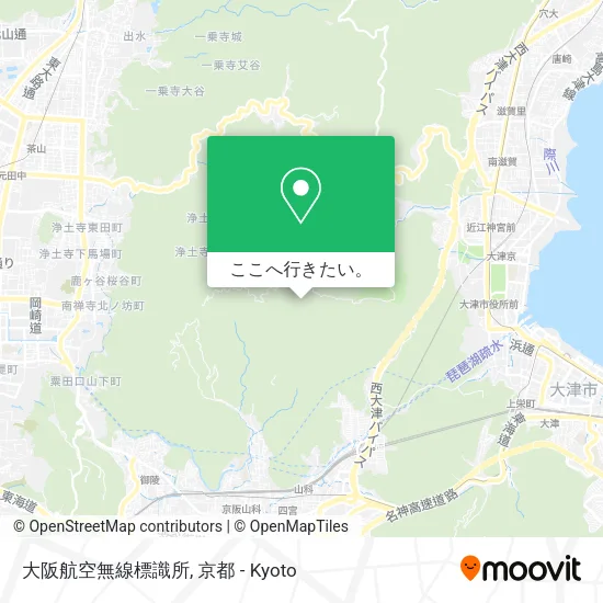 大阪航空無線標識所地図