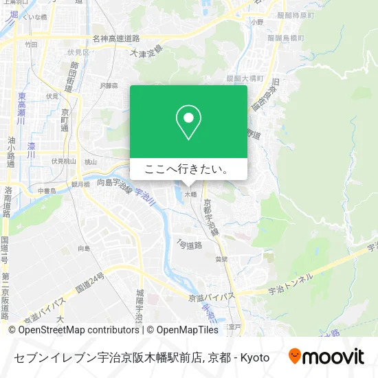 セブンイレブン宇治京阪木幡駅前店地図