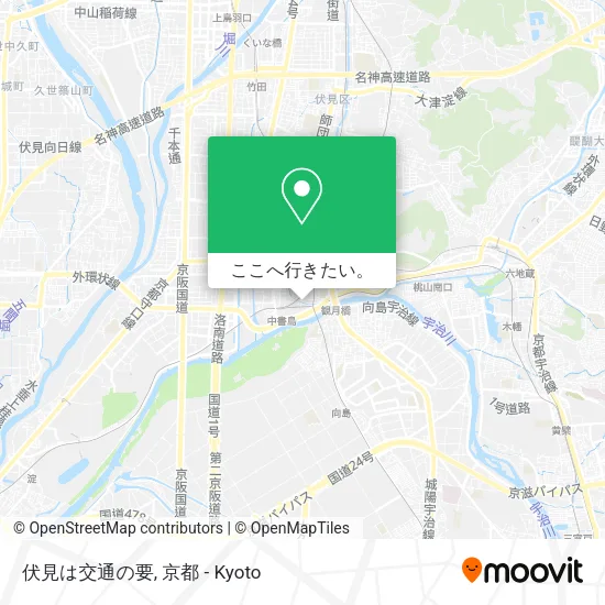 伏見は交通の要地図