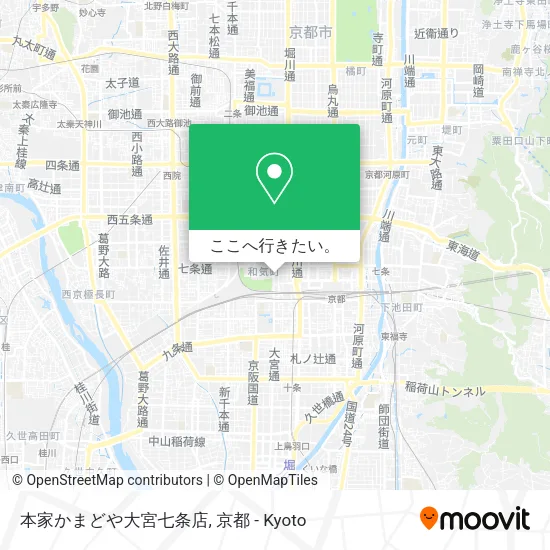 本家かまどや大宮七条店地図